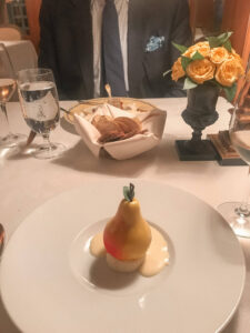 Pear dessert at the Inn at Little Washington